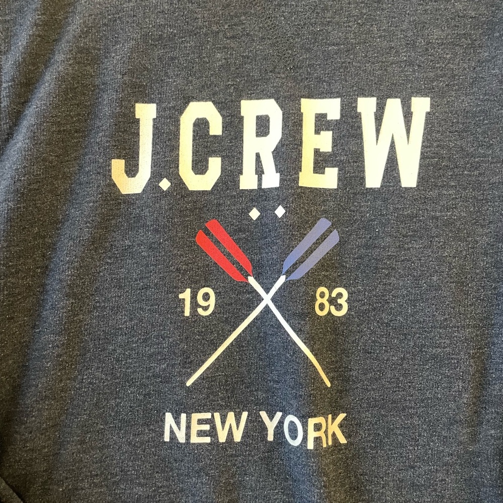 Navy JCrew Crewneck - Picture 2 of 4